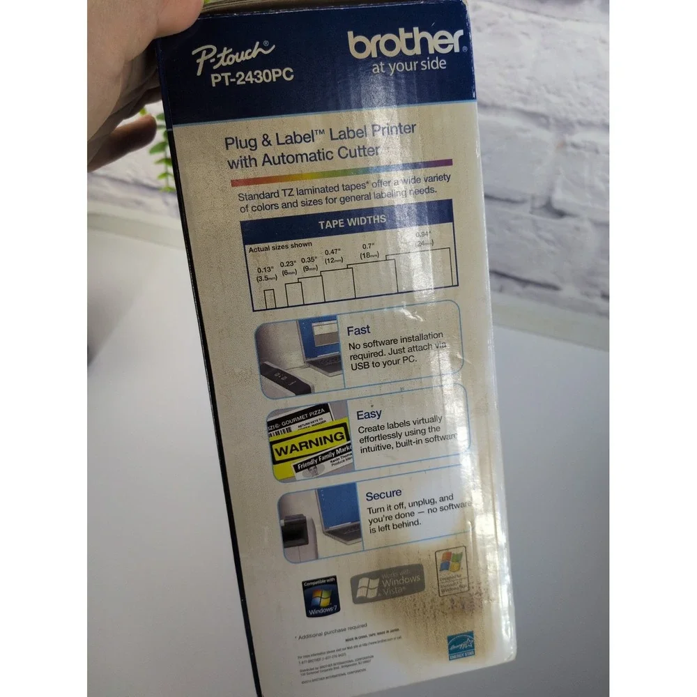 SEALED NEW🚨Brother P-Touch PT-2430PC Plug &Label Printer Professional Prints PC